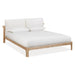 Modus Furano Upholstered Two Cushion Platform Bed in Ginger and Natural Linen Image 4