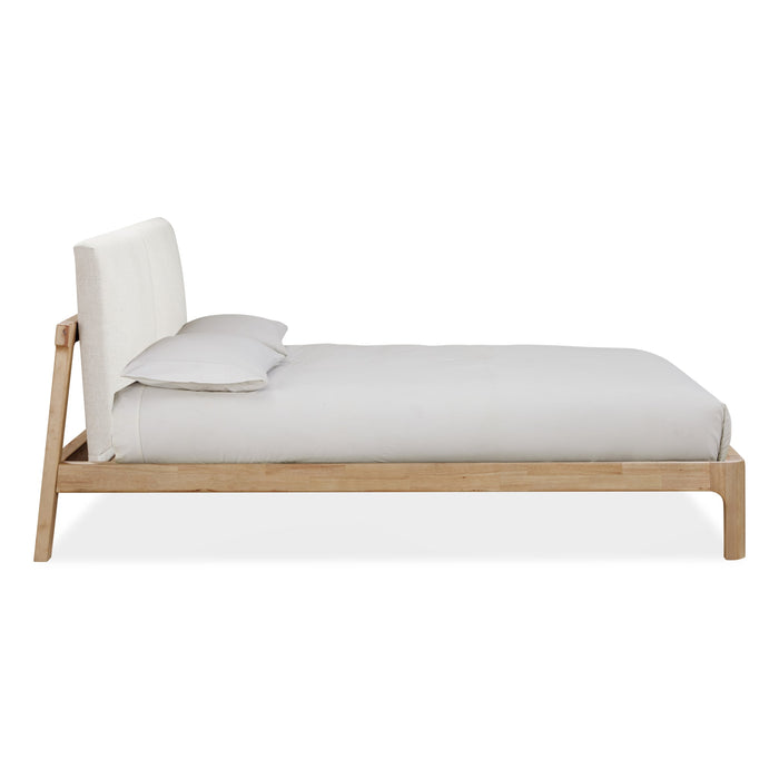 Modus Furano Upholstered Two Cushion Platform Bed in Ginger and Natural Linen Image 5