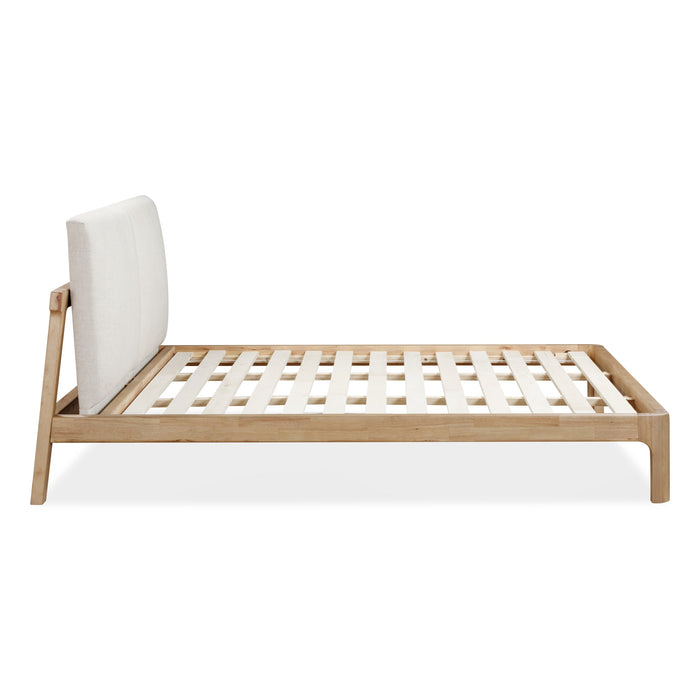 Modus Furano Upholstered Two Cushion Platform Bed in Ginger and Natural Linen Image 8