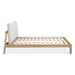 Modus Furano Upholstered Two Cushion Platform Bed in Ginger and Natural Linen Image 8