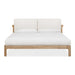 Modus Furano Upholstered Two Cushion Platform Bed in Ginger and Natural Linen Main Image