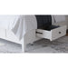 Modus Grace Four Drawer Platform Storage Bed in Snowfall White Image 1