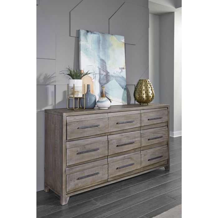 Modus Hearst Solid Wood Nine-Drawer Dresser in Sahara Tan (2024) Main Image