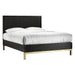 Modus Kentfield Solid Wood Platform Bed in Black Drifted Oak Image 4