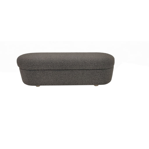 Modus Kiki Upholstered Hinged Storage Bench in Pumpernickel Boucle Image 1