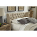 Modus Levi Wingback Upholstered Headboard in Toast Linen Main Image