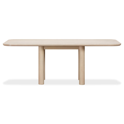 Modus Liv Ash Wood Rectangular Dining Table in White Sand Main Image