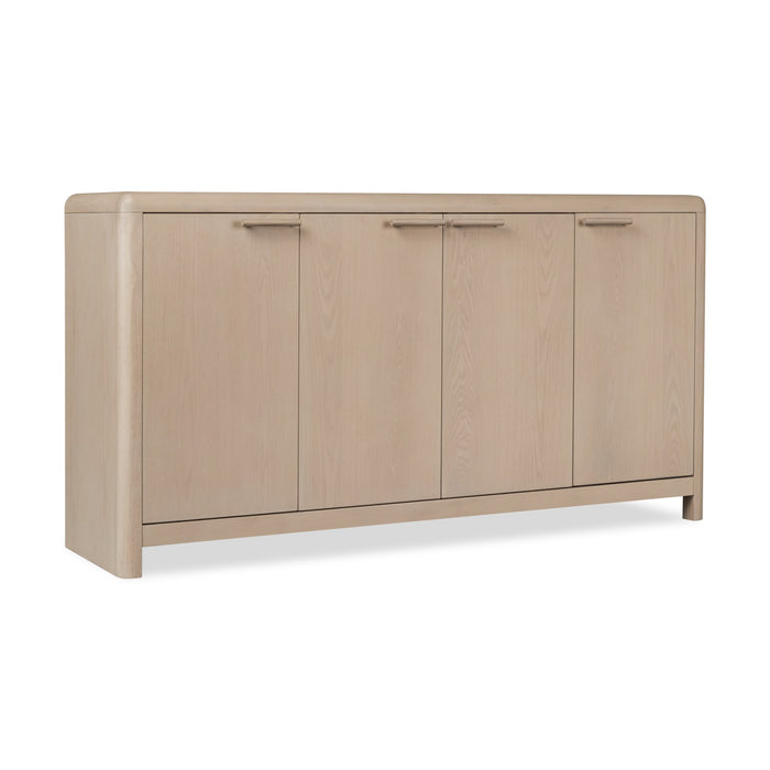 Modus Liv Four Door Ash Wood Sideboard in White Sand Image 2