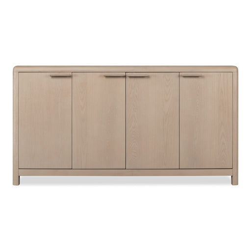 Modus Liv Four Door Ash Wood Sideboard in White Sand Main Image