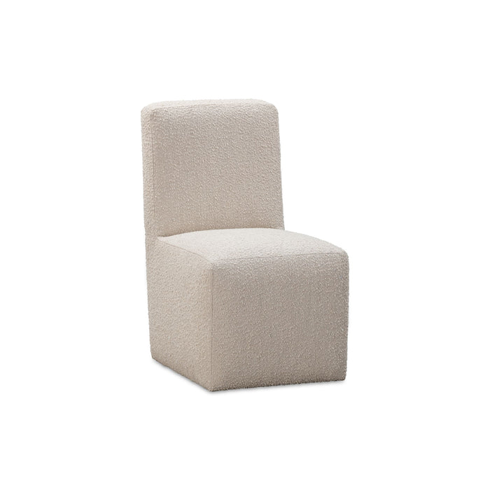 Modus Liv Fully Upholstered Dining Chair in Brun Boucle Image 1