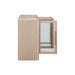 Modus Liv Glass Door Ash Wood Sideboard in White SandImage 2
