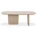 Modus Liv Solid Ash Oval Dining Table in White SandImage 1