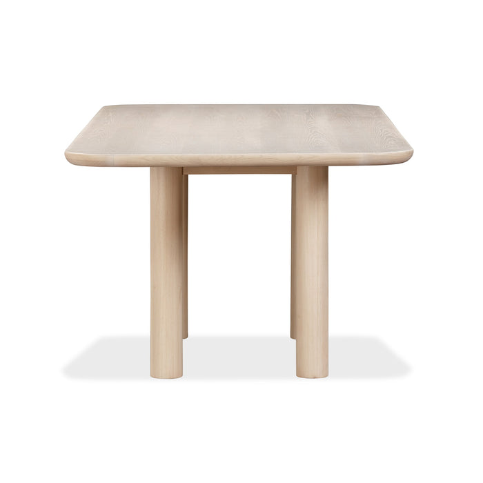 Modus Liv Solid Ash Rectangular Dining Table in White SandImage 2