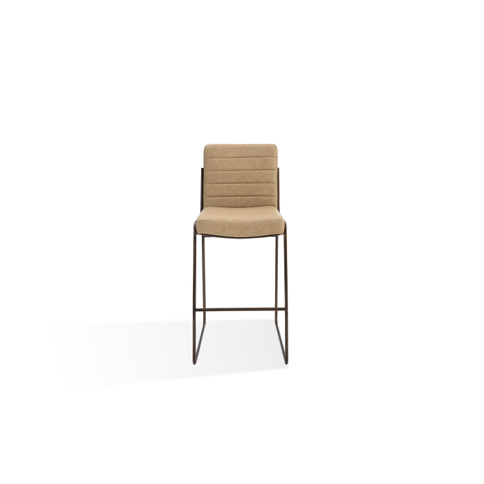 Modus Madison Metal Frame Bar Stool in Honey Synthetic Leather Main Image