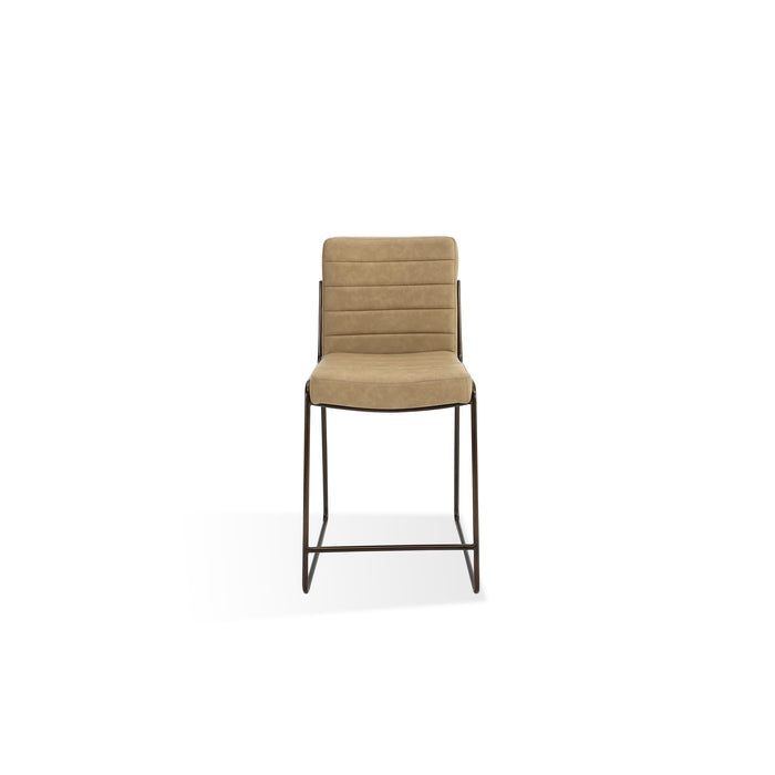 Modus Madison Metal Frame Counter Stool in Honey Synthetic Leather Main Image