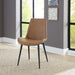 Modus Nicoya Upholstered Dining Chair in Buckskin Synthetic Leather and Black Main Image