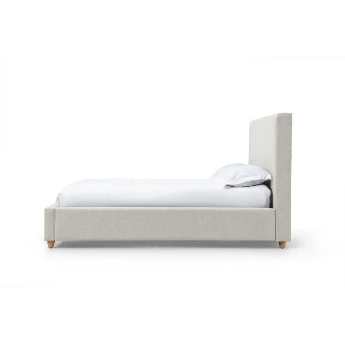 Modus Olivia Upholstered Platform Bed in Ivory Image 3