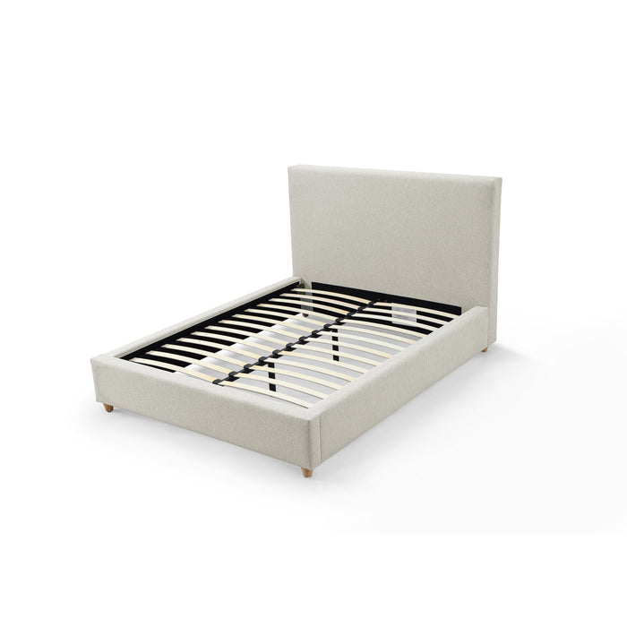 Modus Olivia Upholstered Platform Bed in Ivory Image 4