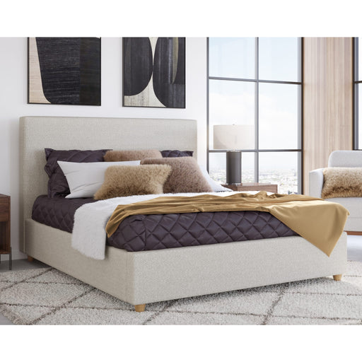 Modus Olivia Upholstered Platform Bed in Ivory Main Image