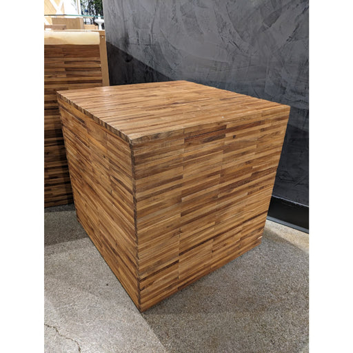 Modus One Wood Tile Square End Table in Solid TeakMain Image