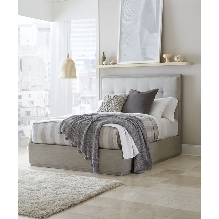 Oxford Upholstered Footboard Storage Bed in Mineral