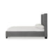 Modus Palermo Upholstered Wingback Platform Bed in Dark Stone Image 3