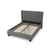 Modus Palermo Upholstered Wingback Platform Bed in Dark Stone Image 4