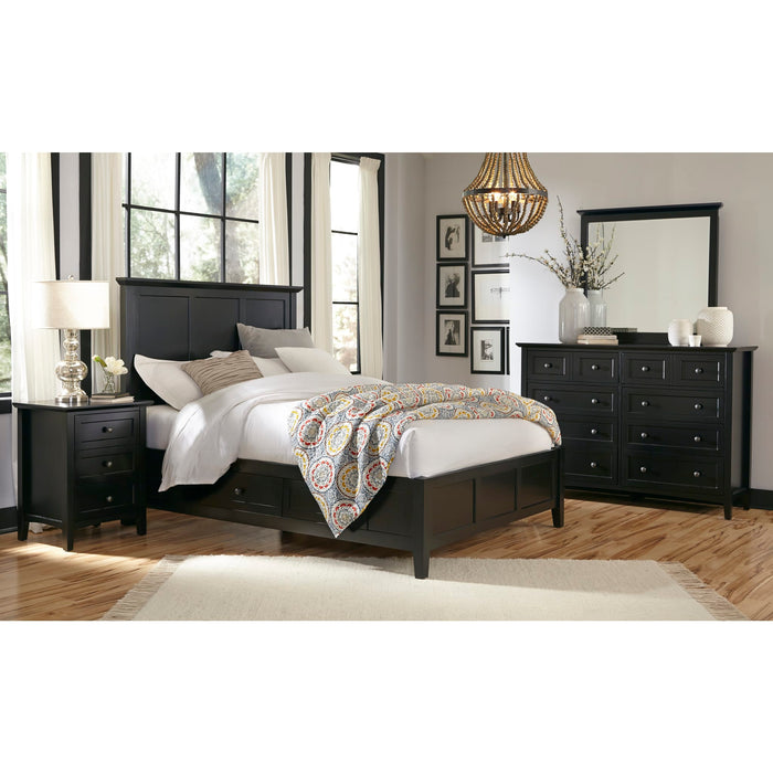 Modus Paragon Four Drawer Wood Storage Bed in Black Image 2