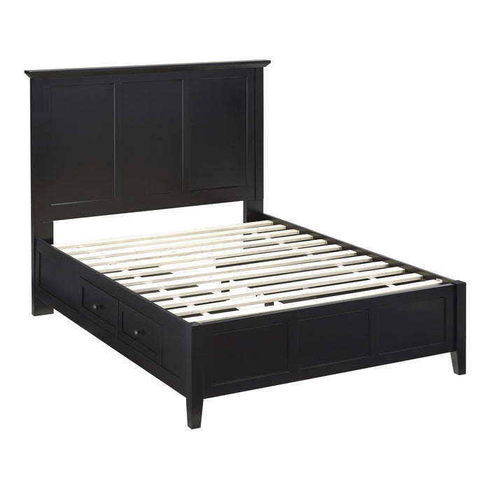 Modus Paragon Four Drawer Wood Storage Bed in Black Image 7