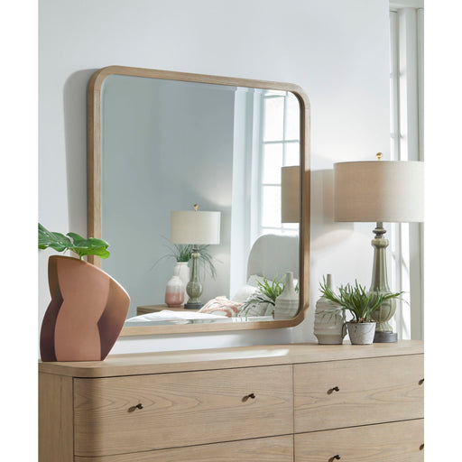 Modus Penny Beveled Glass Wall or Dresser Mirror in Buff Cream Main Image