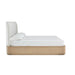 Modus Penny Upholstered Platform Bed in Buff Cream Ash and Oatmeal Linen Image 4