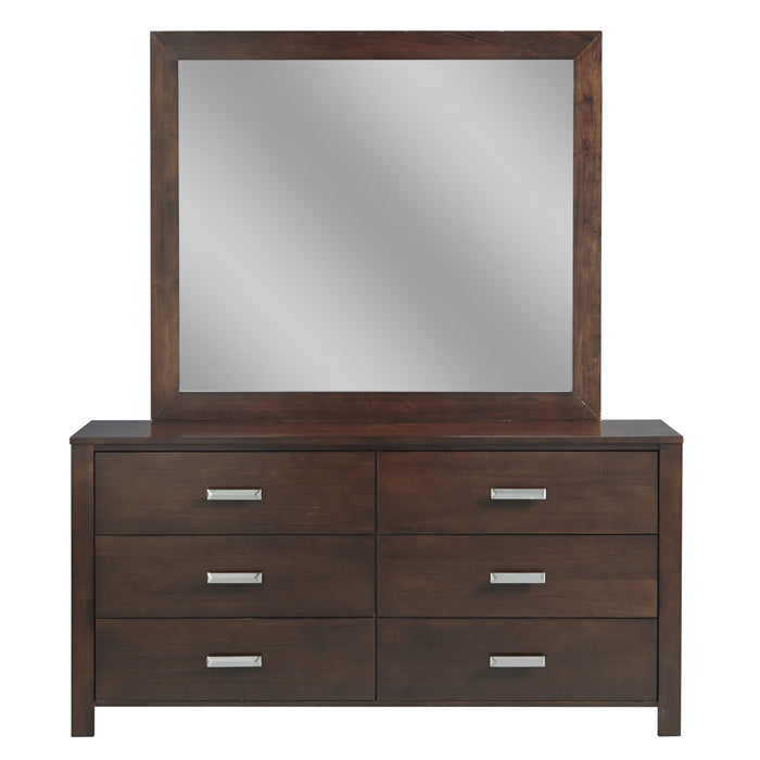 Modus Riva Six Drawer Dresser in Chocolate Brown (2024) Image 2