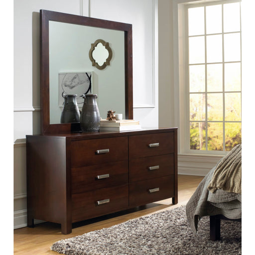 Modus Riva Six Drawer Dresser in Chocolate Brown (2024) Main Image