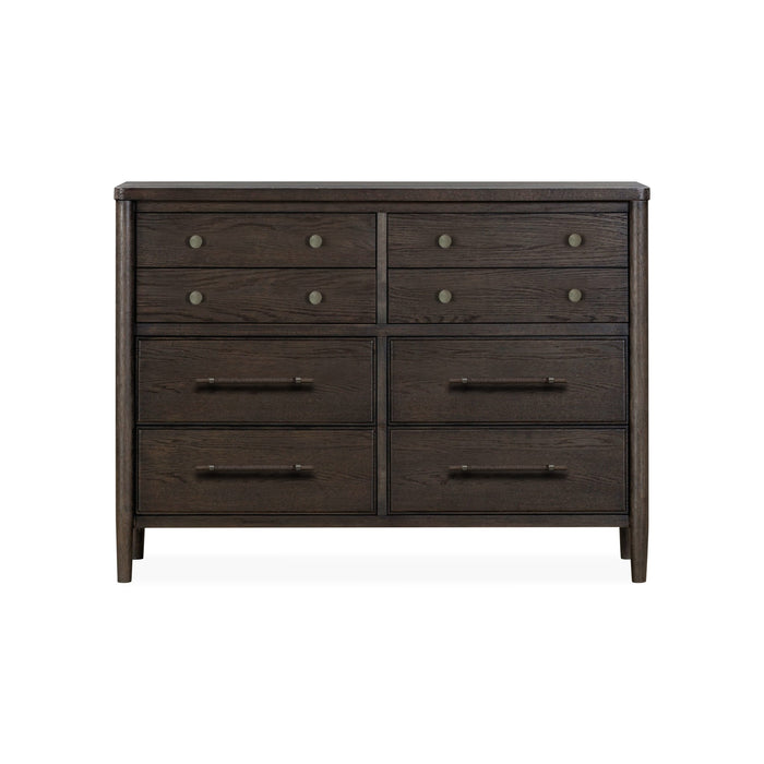 Modus Rockport Eight Drawer Oak Wood Dresser in Yin Main Image