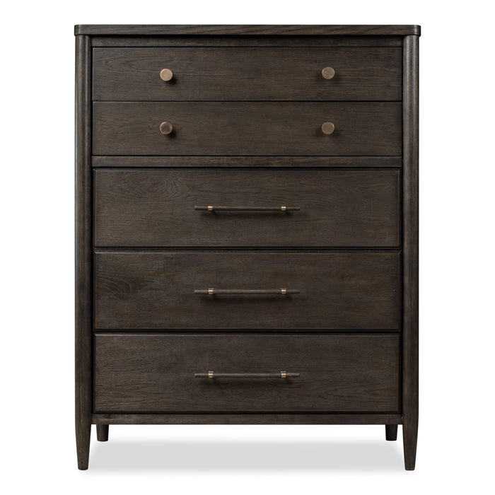 Modus Rockport Five Drawer Oak Wood Chest in Yin Main Image