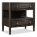 Modus Rockport Two Drawer One Shelf Oak Wood Nightstand in Yin Image 1