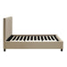 Modus Saint Pierre Upholstered Platform Bed in Toast Linen Image 6
