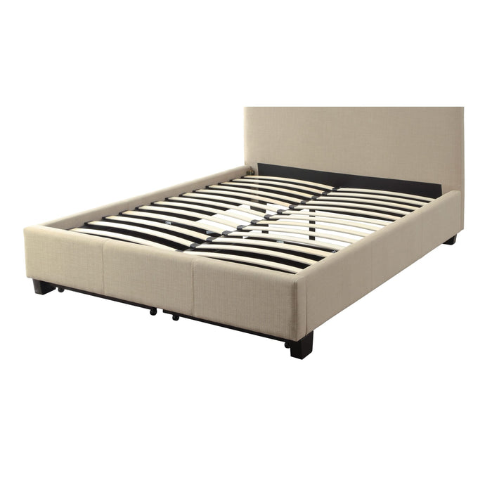 Modus Saint Pierre Upholstered Platform Storage Bed in Toast Linen Image 7