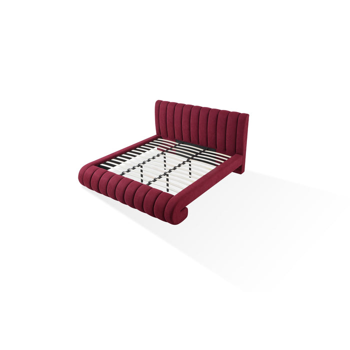 Modus Savage Maximalist Upholstered Bed in Ruby Chenille Image 4