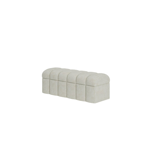 Modus Savage Upholstered Storage Bench in Sandy Chenille Image 1