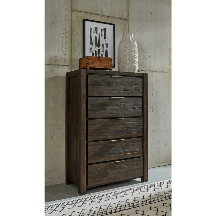 Modus Savanna Five Drawer Solid Wood Chest in Coffee Bean Main Image