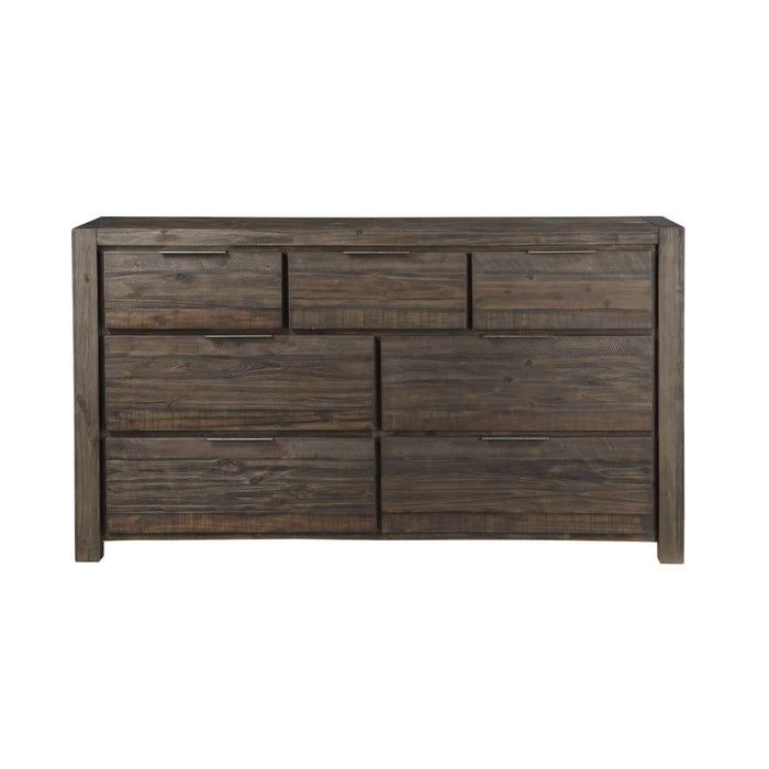 Modus Savanna Seven Drawer Solid Wood Dresser in Coffee Bean Image 5