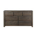 Modus Savanna Seven Drawer Solid Wood Dresser in Coffee Bean Image 5