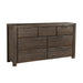 Modus Savanna Seven Drawer Solid Wood Dresser in Coffee Bean Image 7