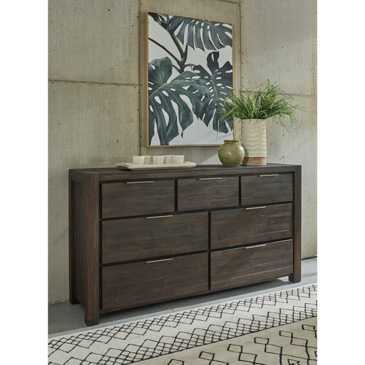 Modus Savanna Seven Drawer Solid Wood Dresser in Coffee Bean Main Image