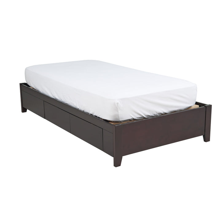 Modus Simple Wood Storage Bed in Espresso Image 10