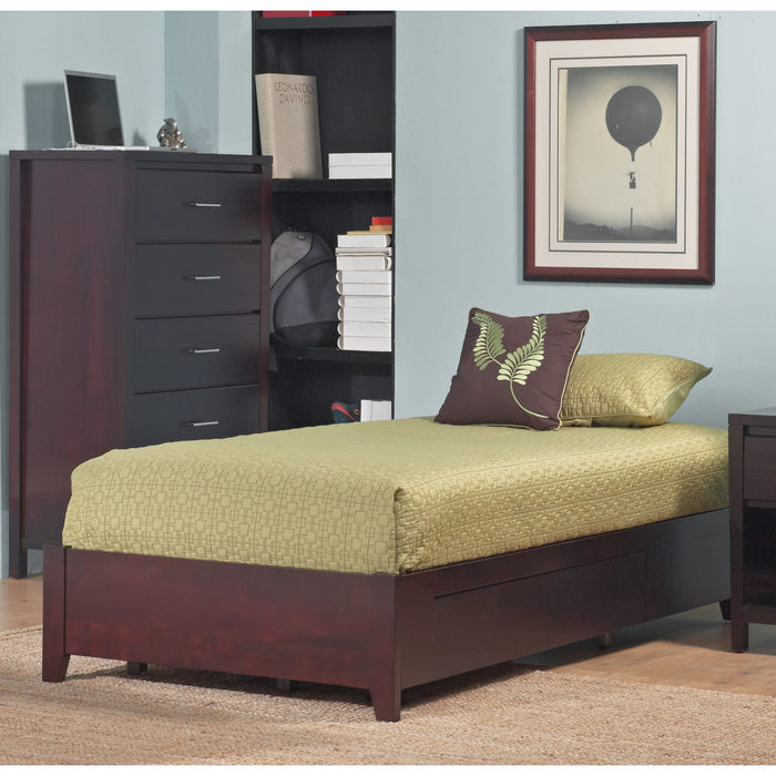 Modus Simple Wood Storage Bed in Espresso Image 3