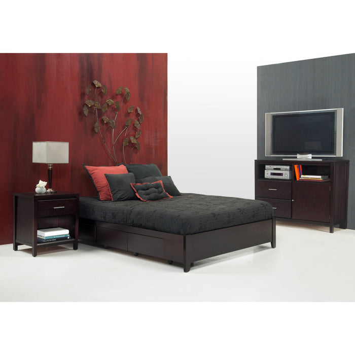 Modus Simple Wood Storage Bed in Espresso Image 4