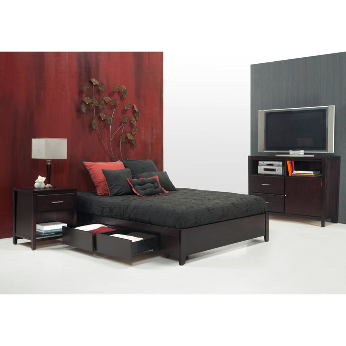 Modus Simple Wood Storage Bed in Espresso Image 6