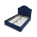 Modus Sur Upholstered Skirted Panel Bed in Navy Image 6